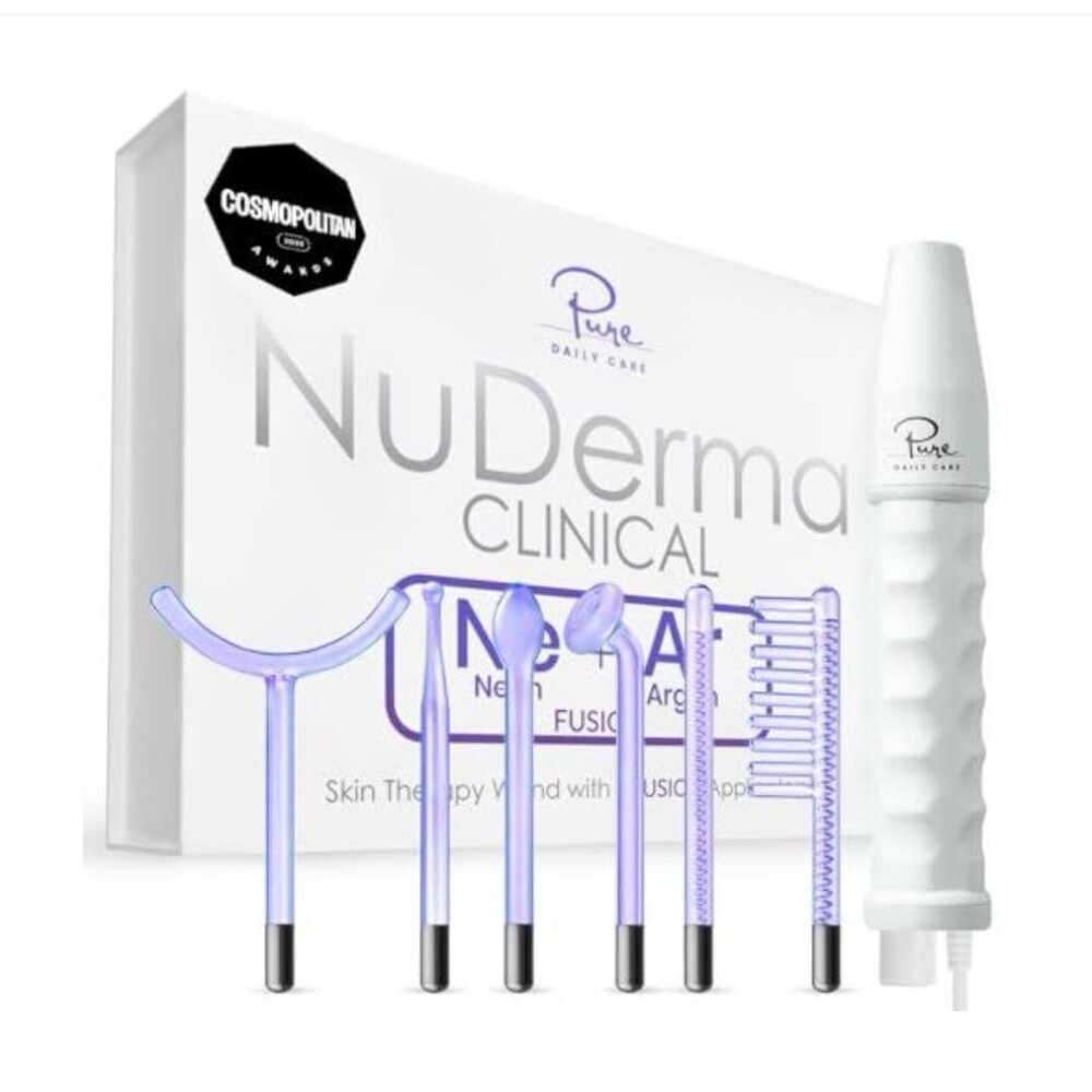 Nuderma Clinical Skincare Wand + 6 Fusion Applicators (Sealed Package)